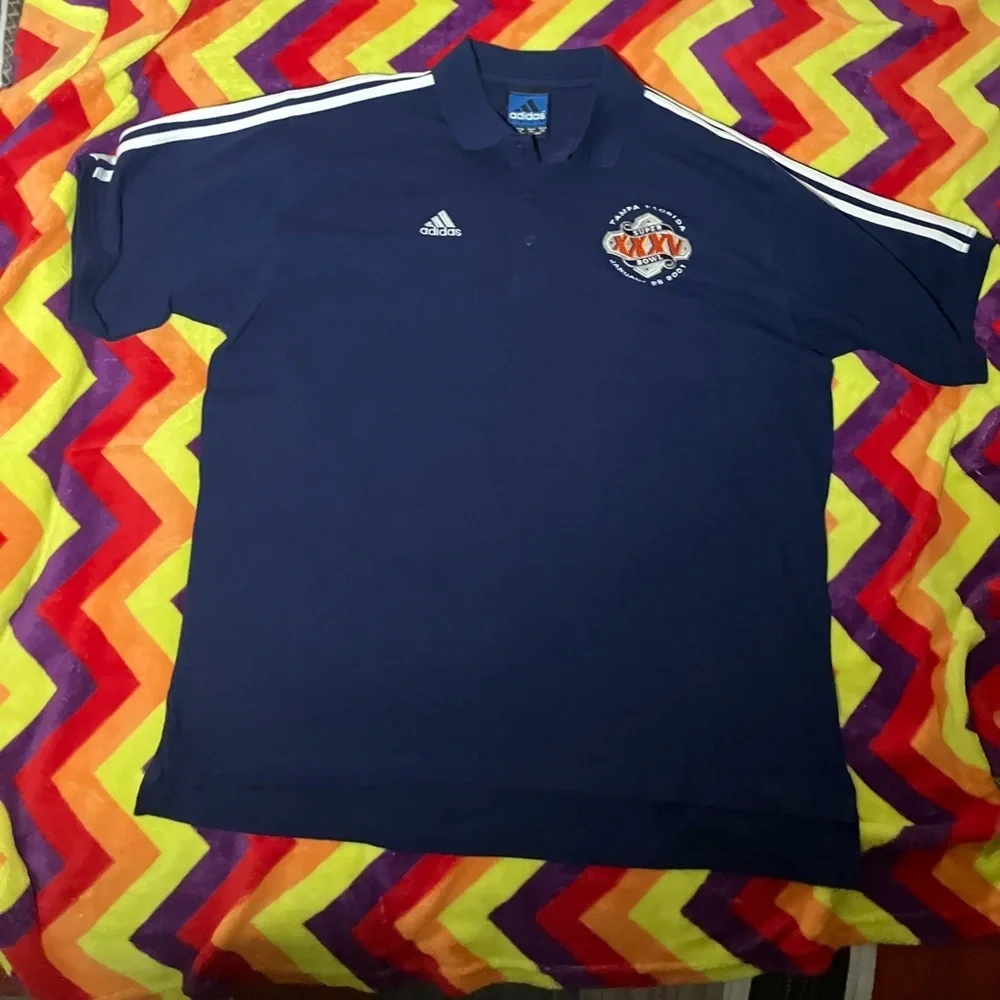 Vintage 2001 NFL Super Bowl adidas polo shirt